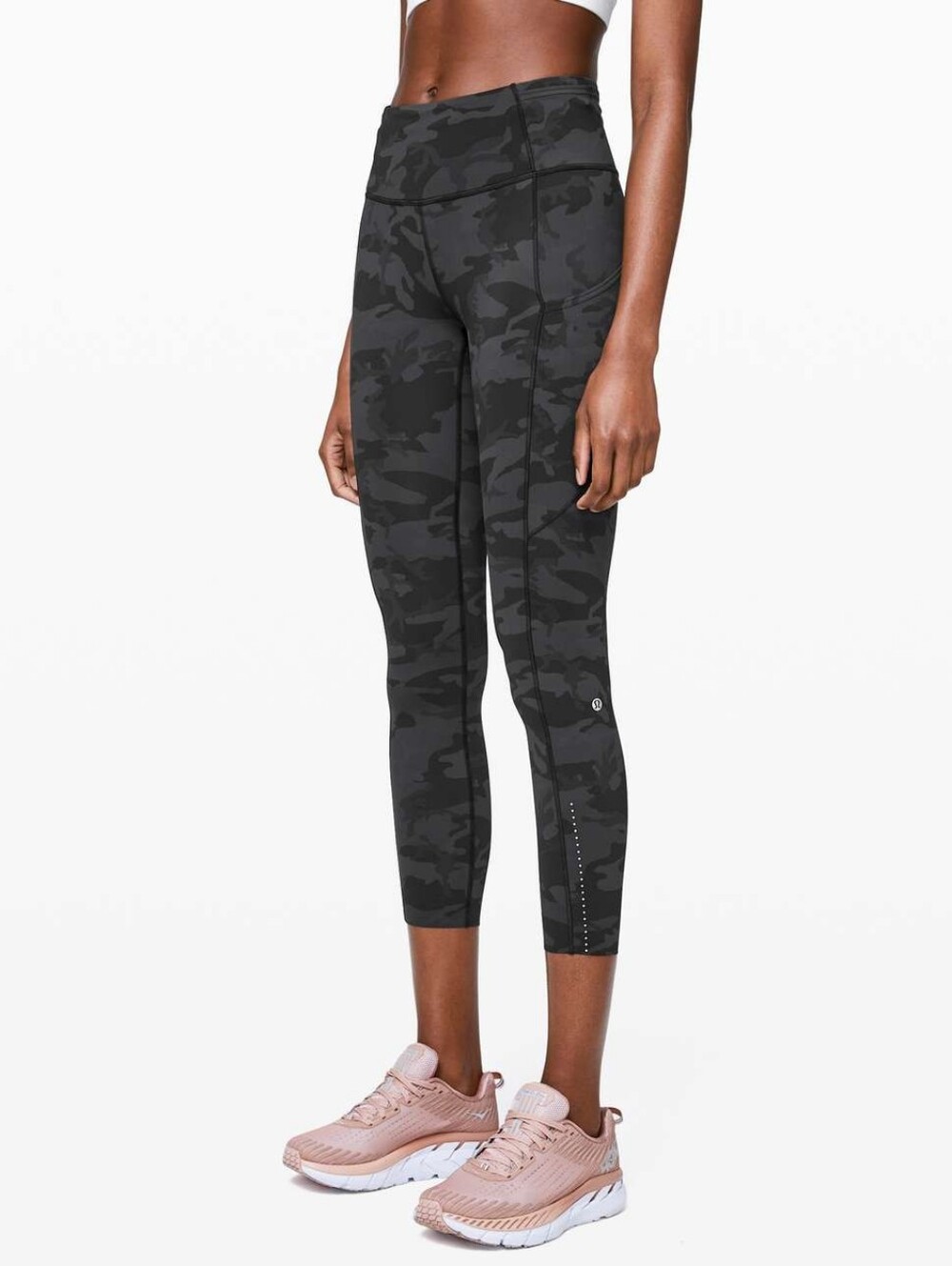 Lululemon Fast and Free Tight II 25" NuluxIncognito Camo Multi Grey Size: 2